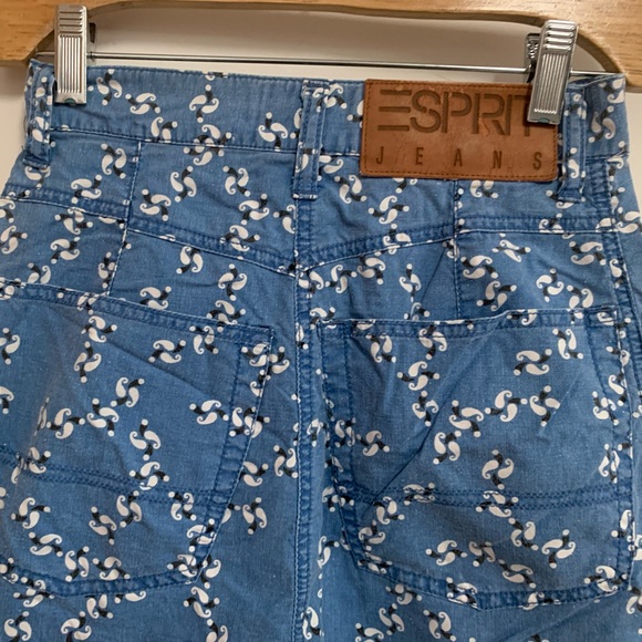 Esprit Printed Jean Skirt Vintage - Picture 8 of 14